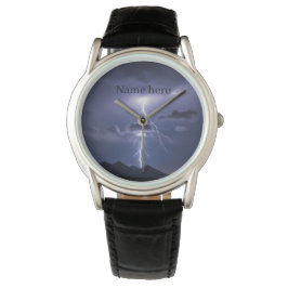 Lightning Strike -Powerful Storm design - Horloge