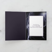 Lightning Strike Storm aan je denken Kaart (Binnen)
