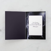 Lightning Strike Storm aan je denken Kaart (Binnen)