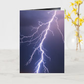 Lightning Strike Storm aan je denken Kaart (Gele Bloem)