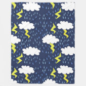 Lightning Strikes Thunderstorm Fleece Deken (Voorkant)