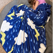 Lightning Strikes Thunderstorm Fleece Deken