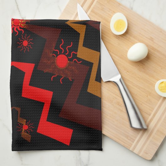 Lightning Sun Theedoek (Quarter Fold)