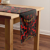 Lightning Suns Abstract Short Table Runner Korte Tafelloper (Voorbeeld)