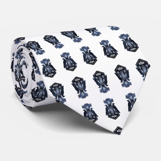 Lightning Thor's Hammer Stropdas (Opgerold)