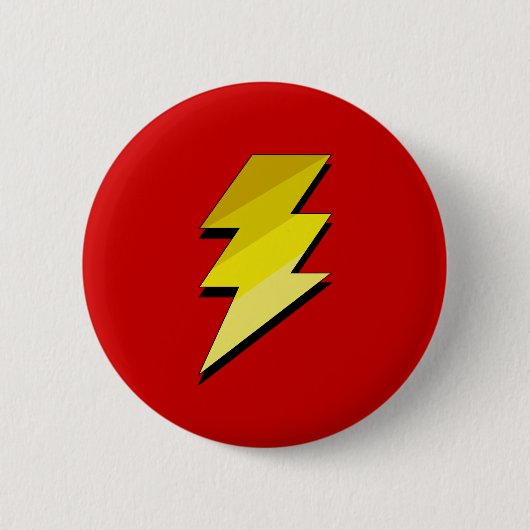 Lightning Thunder Bolt Ronde Button 5,7 Cm (Voorkant)