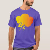 LIGHTNING Thunder Bolt Storm Flash Cloud Gift T-shirt (Voorkant)
