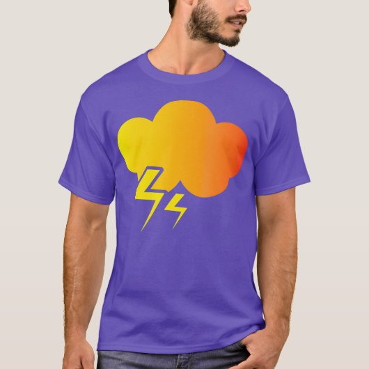LIGHTNING Thunder Bolt Storm Flash Cloud Gift T-shirt (Voorkant)