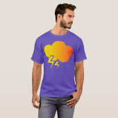 LIGHTNING Thunder Bolt Storm Flash Cloud Gift T-shirt (Voorkant volledig)
