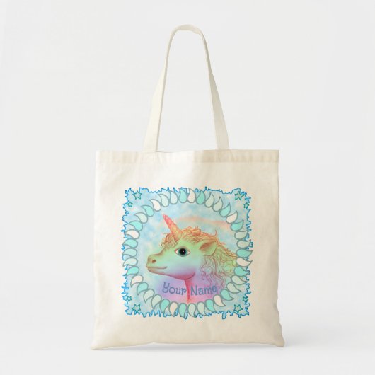 Lightning Unicorn Tote Bag (Voorkant)