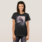 Lightning Wolf Howling bij de maan T-shirt (Voorkant volledig)