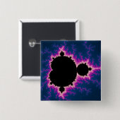 Lightningbrot - Fractal Vierkante Button 5,1 Cm (Voorkant /achterkant)