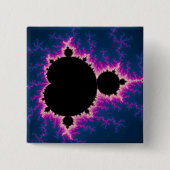 Lightningbrot - Fractal Vierkante Button 5,1 Cm (Voorkant)