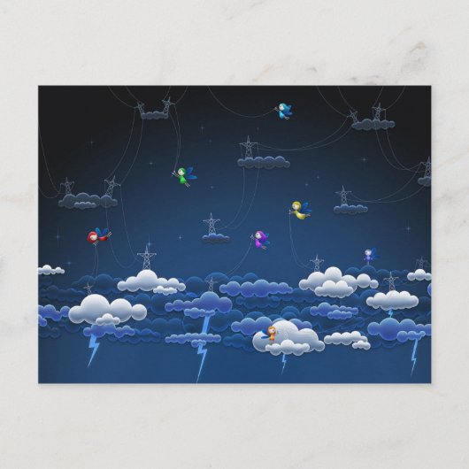 Lightnings Briefkaart (Voorkant)