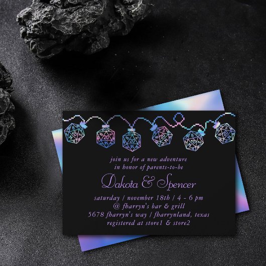 Lights | Aurora Fantasy Tabletop Gamer Dice Kaart