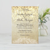 Lights Burlap & Lace Country Chic Kaart (Staand voorkant)