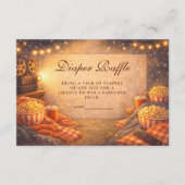 Lights Camera Baby Shower Diapper Raffle Informatiekaartje (Voorkant)