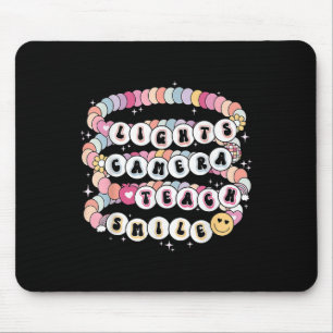 Lights Camera Leren Lachen Armband Leraar Terug na Muismat