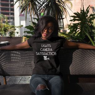 Lights Camera Satisfaction - Klassieke film T-shirt