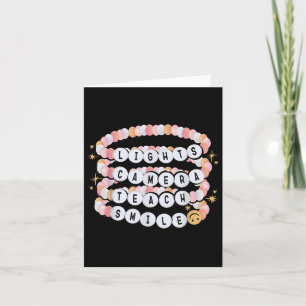 Lights Camera Teach Smile Teacher Armband Terug na Kaart