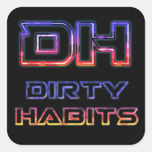 Lights Dirty Habits Sticker (Voorkant)