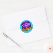 Lights festival ronde sticker (Envelop)