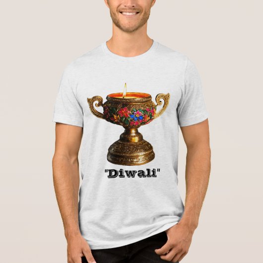 Lights festival Tri-Blend shirt (Voorkant)