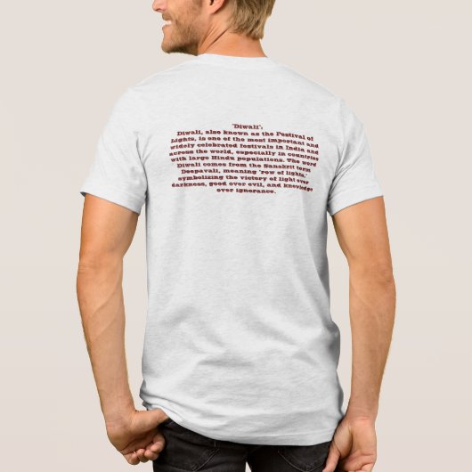 Lights festival Tri-Blend shirt (Achterkant)