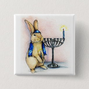 Lights festival vierkante button 5,1 cm