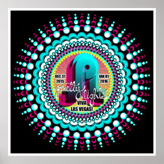 Lights NYE Poster Las Vegas 2015