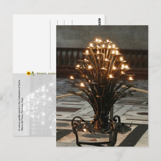 Lights of Faith, Florence, Italië - Briefkaart (Voorkant / Achterkant)