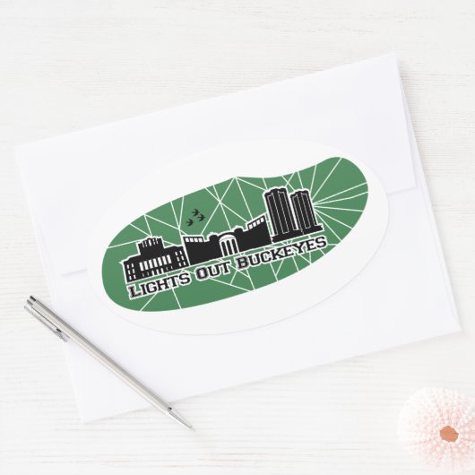 Lights Out Buckeyes Sticker Sheet (Envelop)