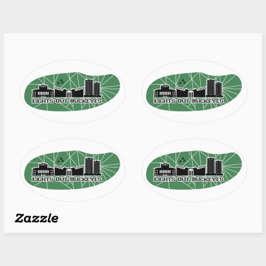 Lights Out Buckeyes Sticker Sheet (Vel)