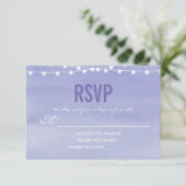 Lights RSVP Waterverf Lavender Kaartje (Staand voorkant)
