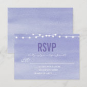 Lights RSVP Waterverf Lavender Kaartje (Voorkant / Achterkant)