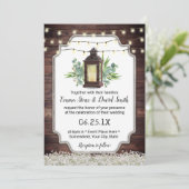  Lights Rustic Wedding Kaart (Staand voorkant)