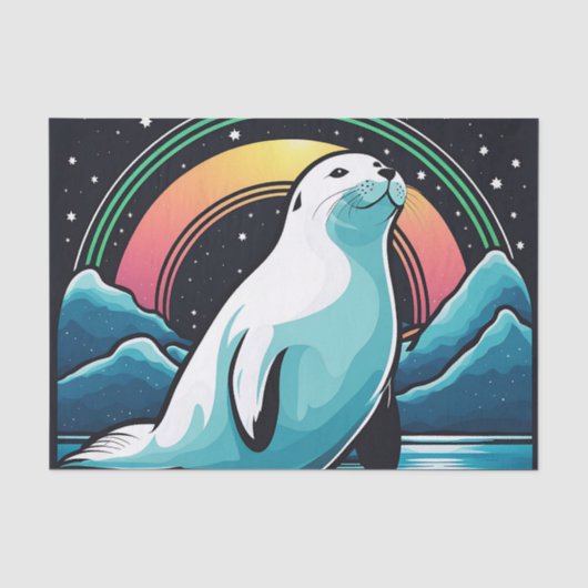 Lights Seal's Northern Tissuepapier (Voorkant)