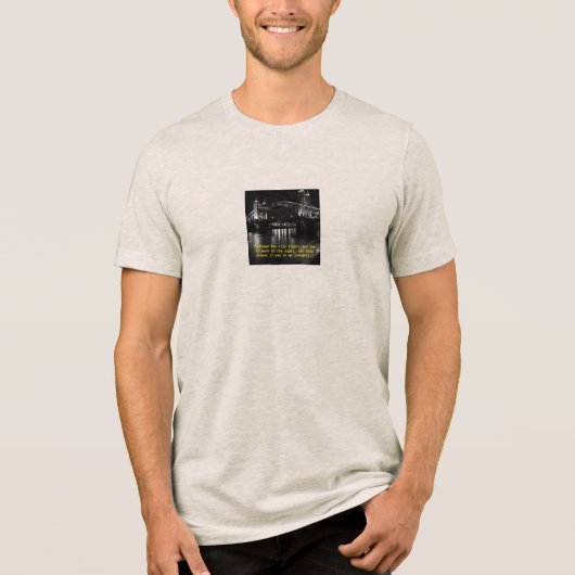 "Lights that Whisper Your Name" Tri-Blend Shirt (Voorkant)