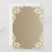 Lights,Tiara,Lace Sunflowers Kraft Sweet 16 Party Kaart (Achterkant)