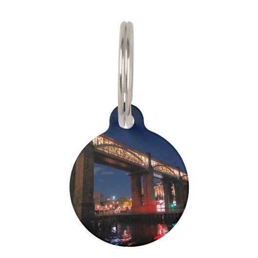 Lights under the bridge huisdierpenning (Voorkant)