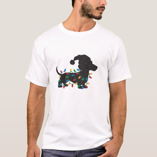 Lights Wiener Dachshund T-shirt (Voorkant)