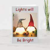 "LIGHTS WILL BE BRIGHT" IS HET EERSTE NUMMER VAN G FEESTDAGEN KAART (Voorkant)