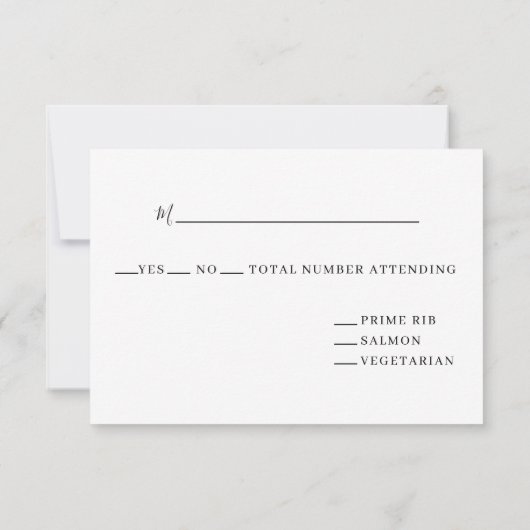 Lights Winter Brick Christmas Wedding RSVP Kaartje (Achterkant)