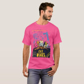 Lightsaber Cat Wars T-shirt (Voorkant volledig)