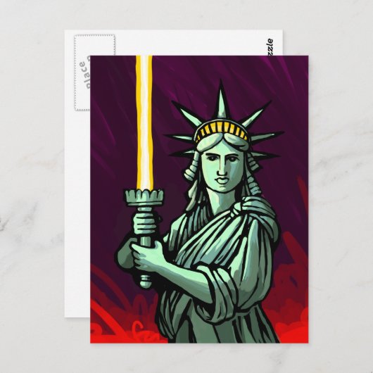 Lightsaber Liberty Briefkaart (Voorkant / Achterkant)