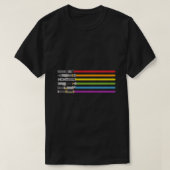 Lightsaber Rainbow Essential T-Shirt (Design voorkant)