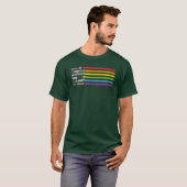 Lightsaber Rainbow gift retro T-shirt (Voorkant volledig)