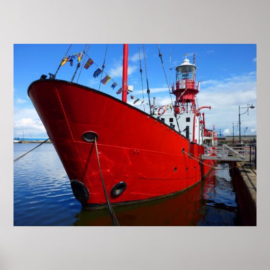 Lightship, Cardiff Bay, Cardiff, Wales Poster (Voorkant)