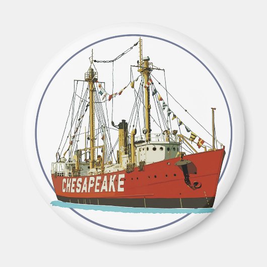 Lightship Chesapeake Magneet (Voorkant)