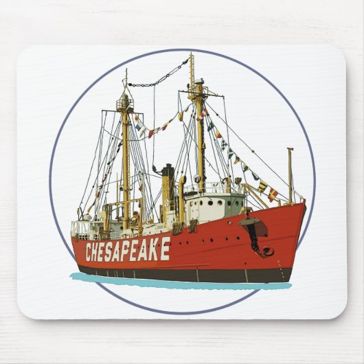 Lightship Chesapeake Muismat (Voorkant)